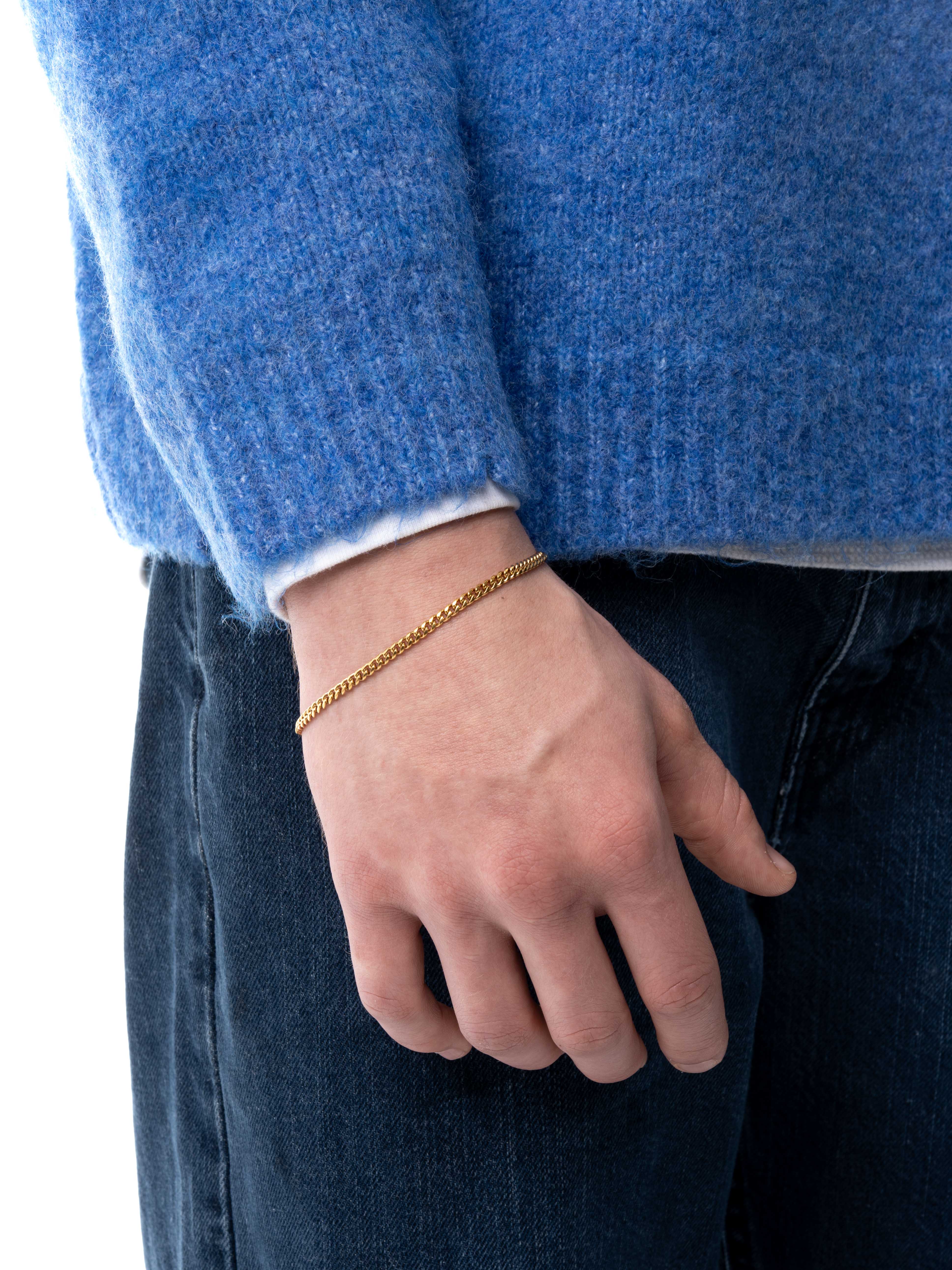 3.5mm Curb Bracelet - Image 10