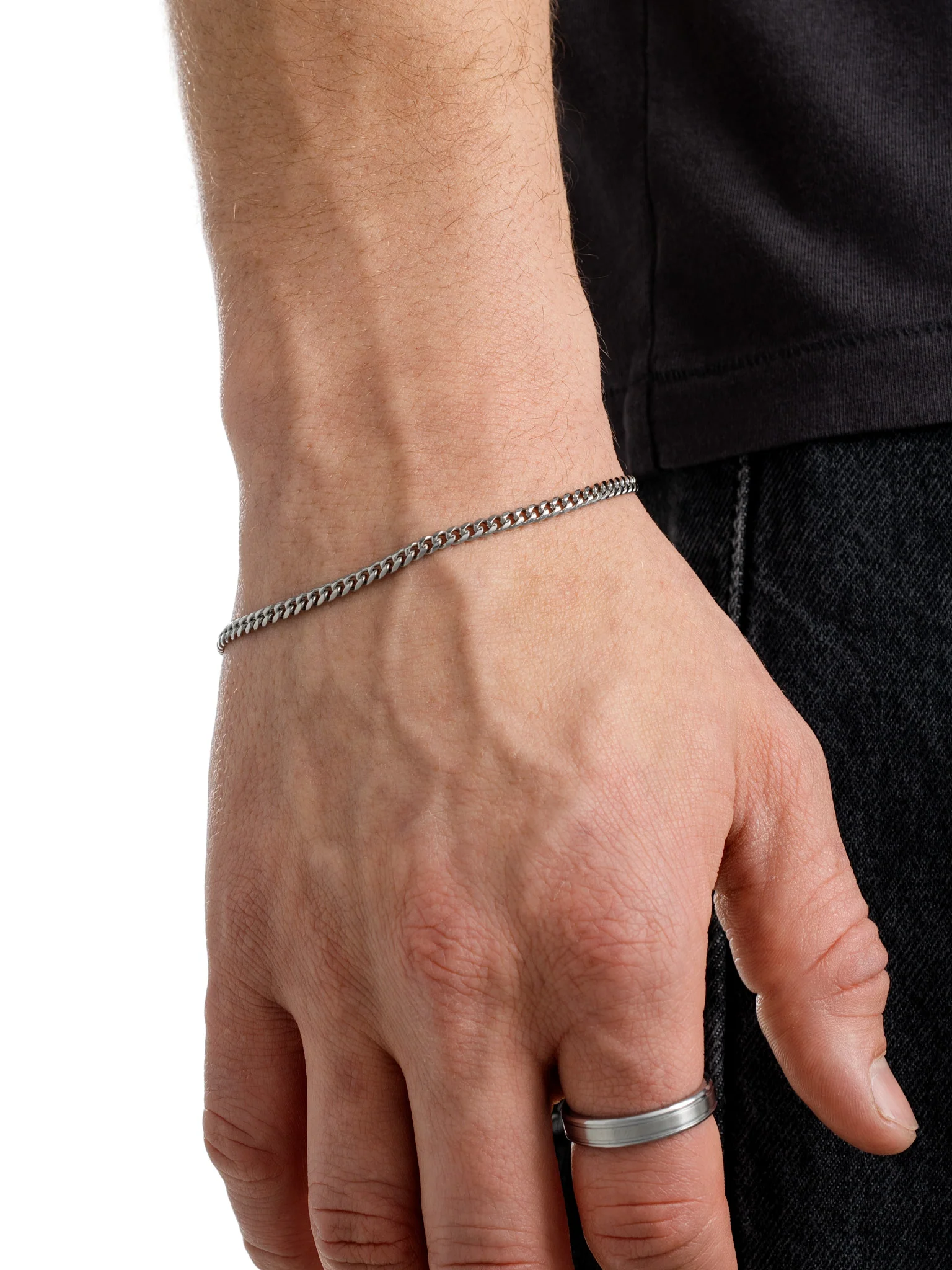 3.5mm Curb Bracelet - Image 3