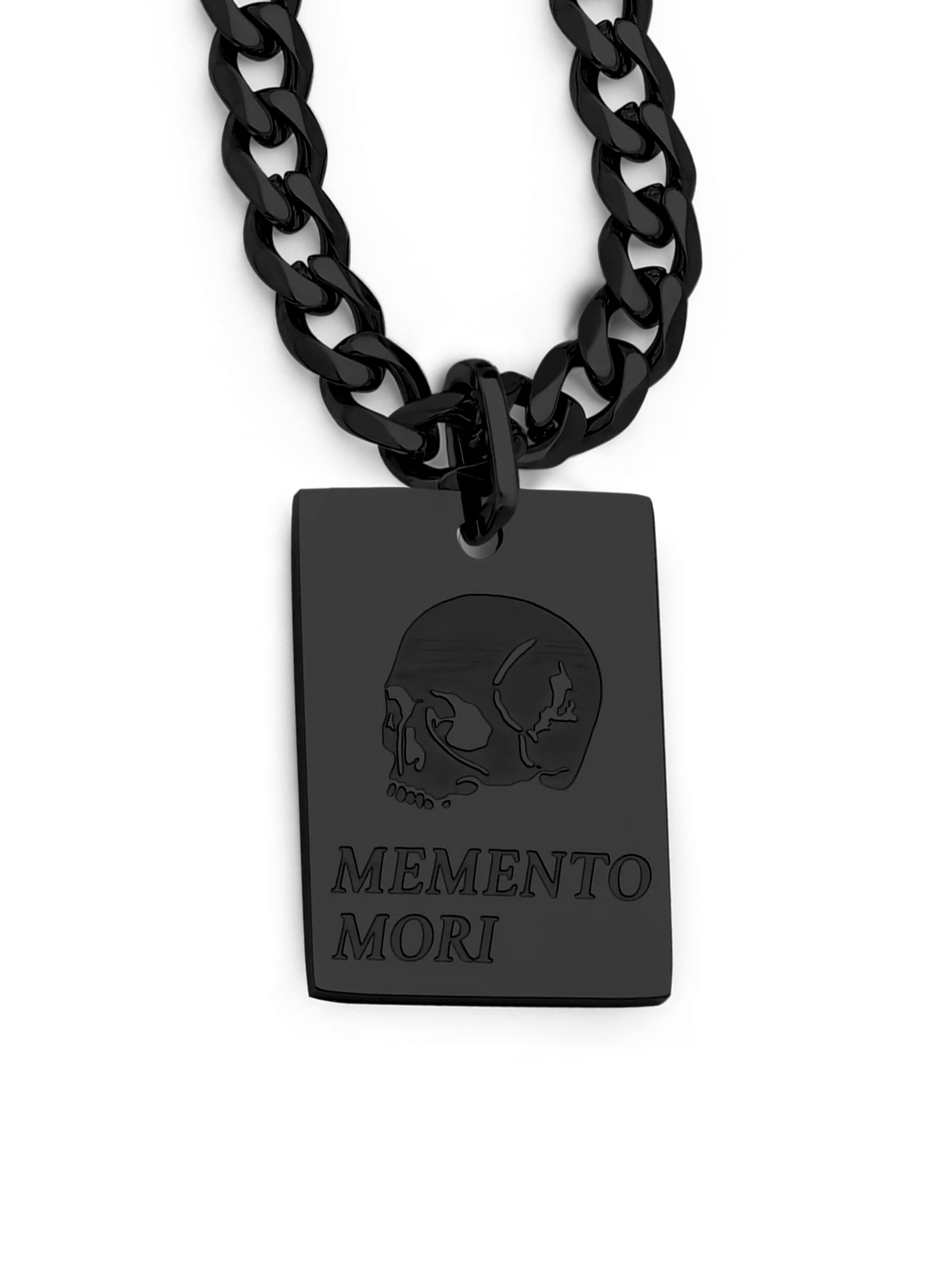 Memento Mori Necklace (Black)