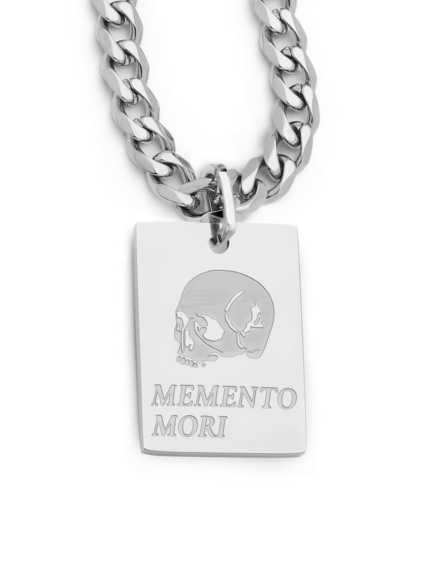 Memento Mori Necklace (Steel)