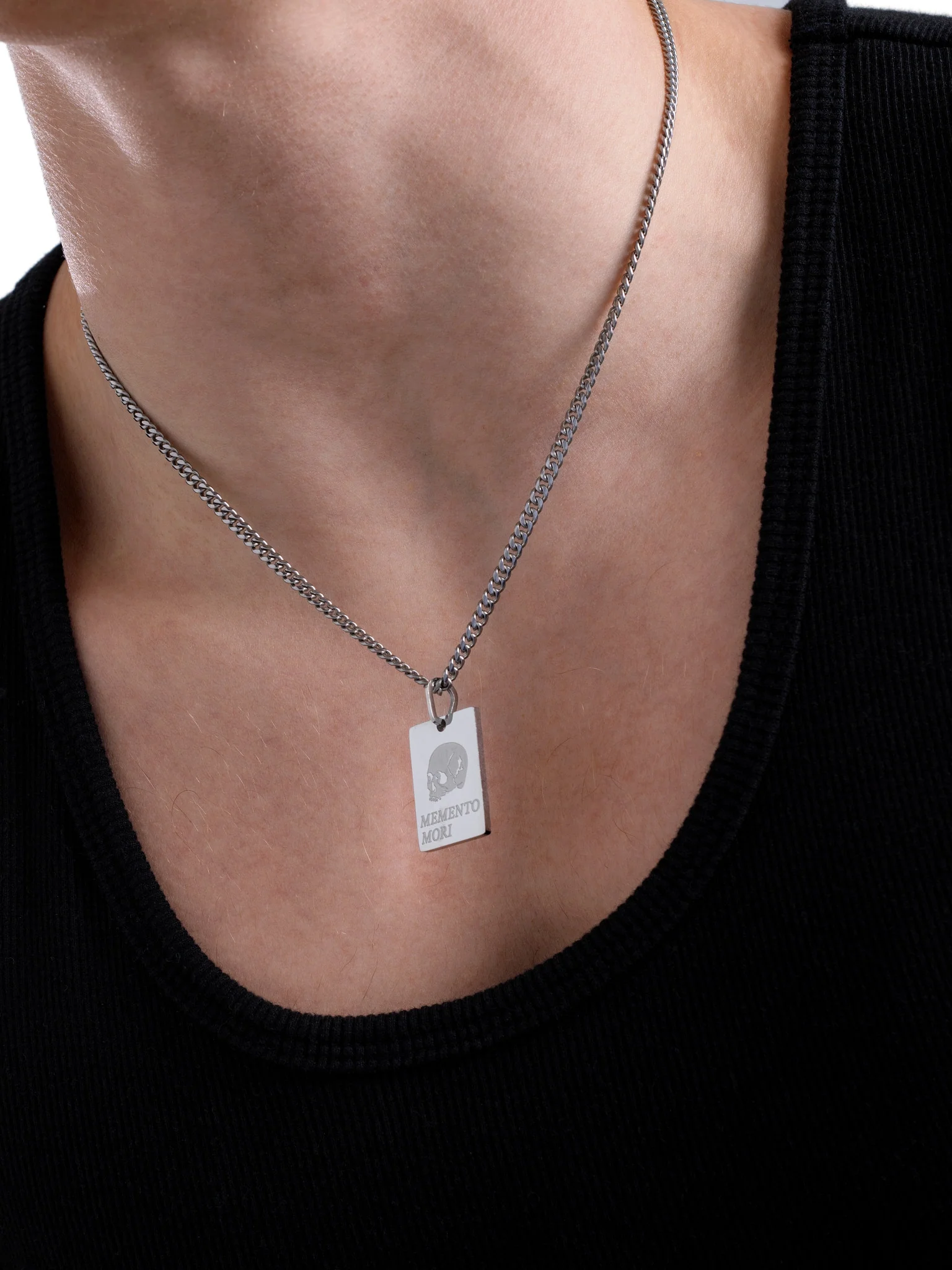 Memento Mori Necklace (Steel) - Image 2