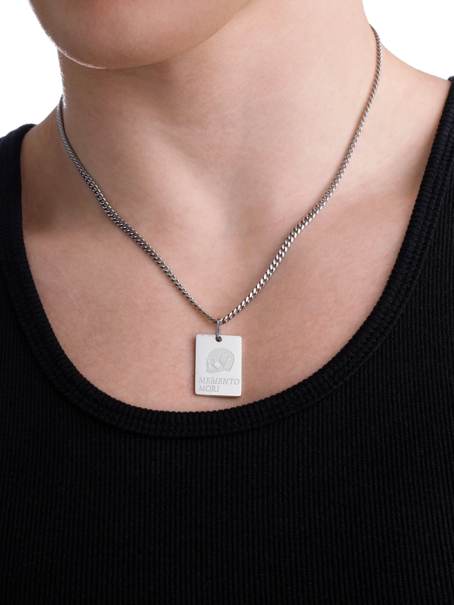 Memento Mori Necklace (Steel) - Image 5